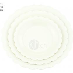 花邊圓型餐盤(6、4PCS