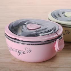 愛心小號不銹鋼便當盒