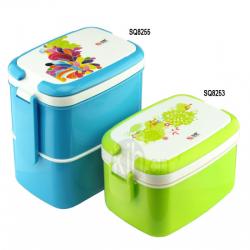 長方型手提飯盒、雙層