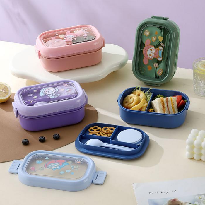 萌趣單層/雙層便當盒 